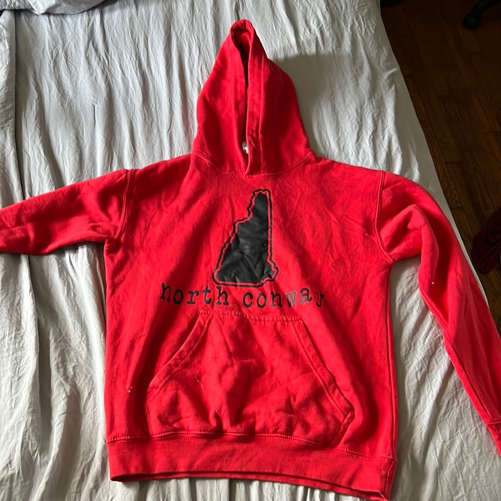 North Conway Red Hoodie Small